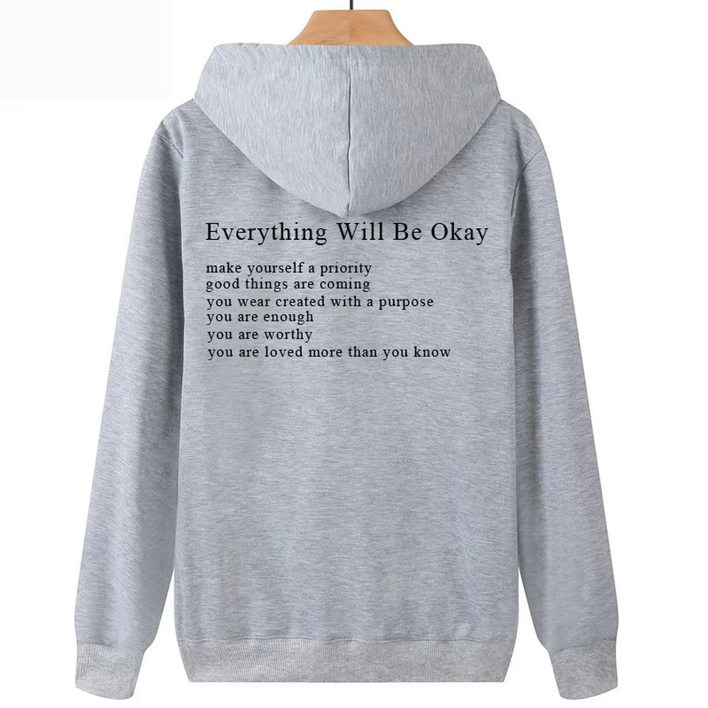 Luvtröja Everything will be okay