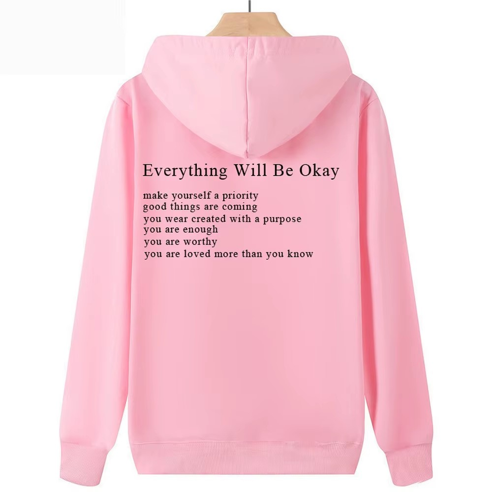 Luvtröja Everything will be okay