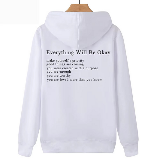 Luvtröja Everything will be okay